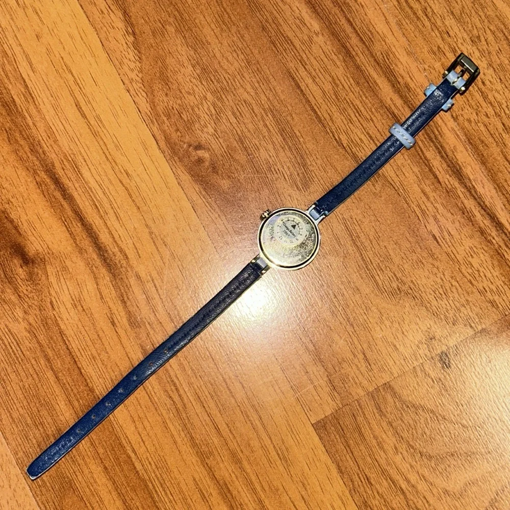 Vintage Coach Watch with Rhinestone Markers